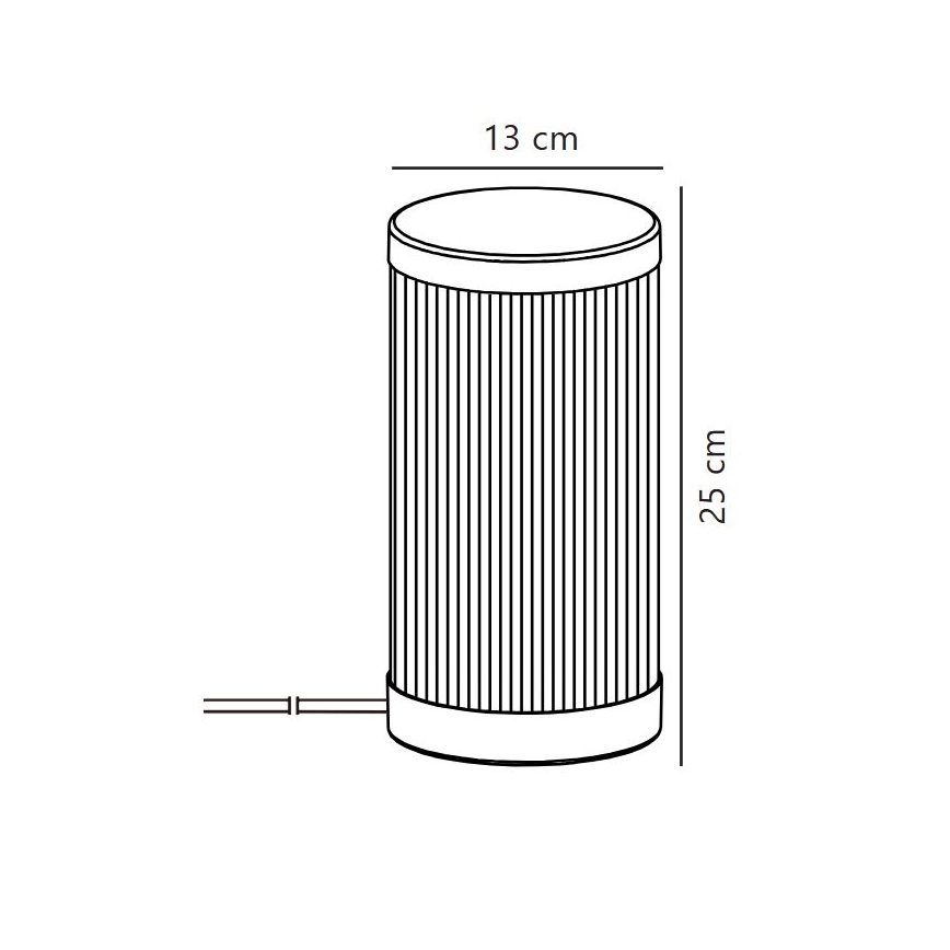 Nordlux - Kültéri asztali lámpa COUPAR 1xE27/25W/230V fekete
