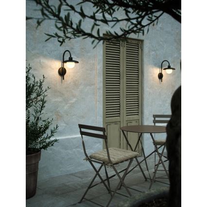Nordlux - Kültéri fali lámpa BERLO 1xE27/10W/230V IP44 fekete