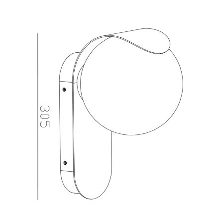 Nordlux - Kültéri fali lámpa DALIUS 1xE27/10W/230V IP44