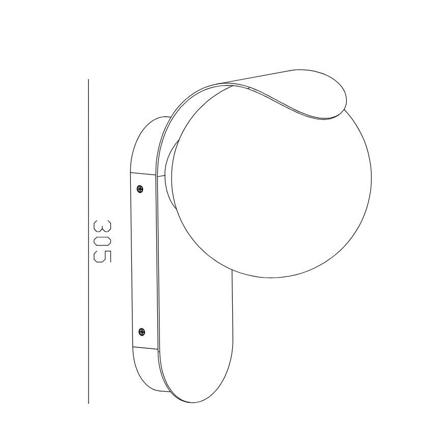 Nordlux - Kültéri fali lámpa DALIUS 1xE27/10W/230V IP44