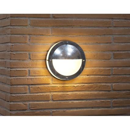 Nordlux - Kültéri fali lámpa MALTA 1xE27/60W/230V IP54 ezüst
