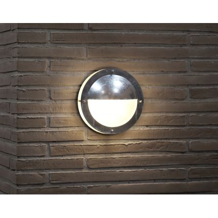 Nordlux - Kültéri fali lámpa MALTA 1xE27/60W/230V IP54 ezüst