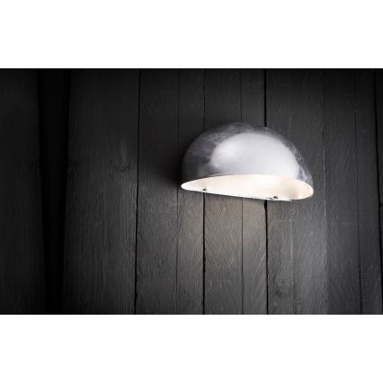 Nordlux - Kültéri fali lámpa SCORPIUS 1xE14/40W/230V IP33 ezüst