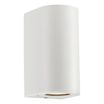 Nordlux - Kültéri fali lámpatest CANTO 2xGU10/28W/230V IP44 fehér