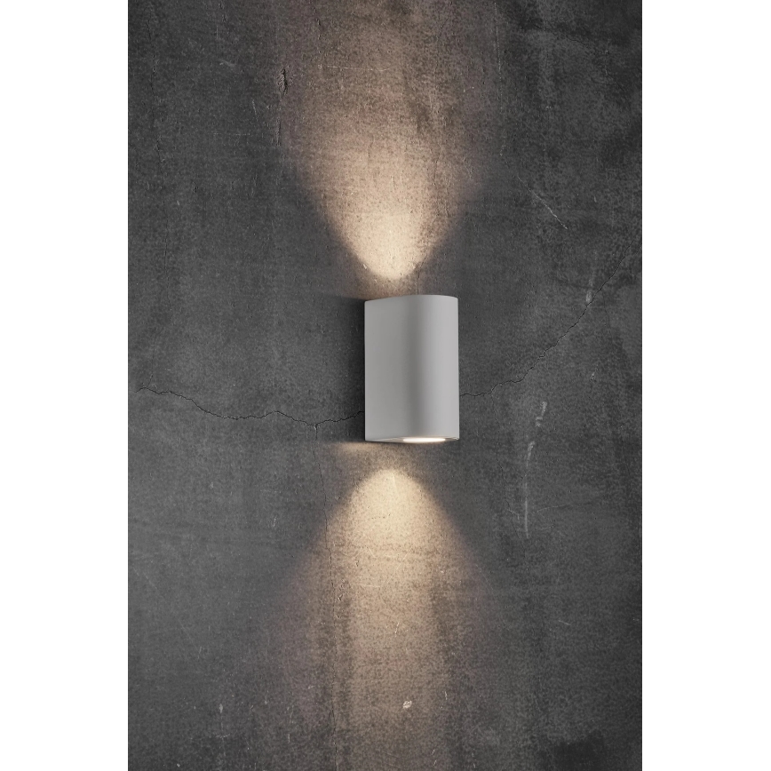 Nordlux - Kültéri fali lámpatest CANTO 2xGU10/28W/230V IP44 fehér