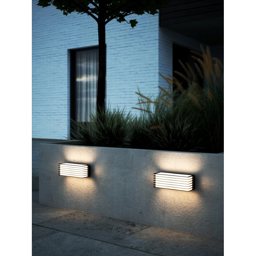 Nordlux - Kültéri fali lámpatest FLUCTUS 2xE27/15W/230V IP44