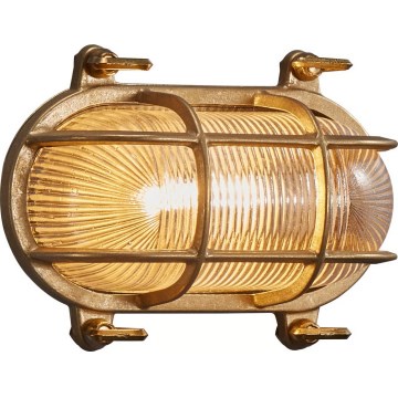 Nordlux - Kültéri fali lámpatest HELFORD 1xE27/12,5W/230V IP64 sárgaréz