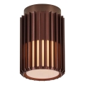 Nordlux - Kültéri mennyezeti lámpa ALUDRA 1xE27/15W/230V átm. 12,4 cm barna