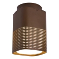 Nordlux - Kültéri mennyezeti lámpatest SIDARA 1xE27/15W/230V IP54 barna