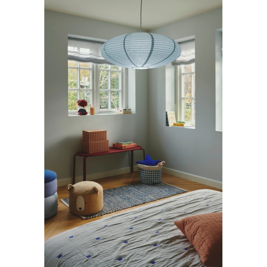 Nordlux - Lámpabúra csillárhoz VILLO E27 átm. 60 cm kék