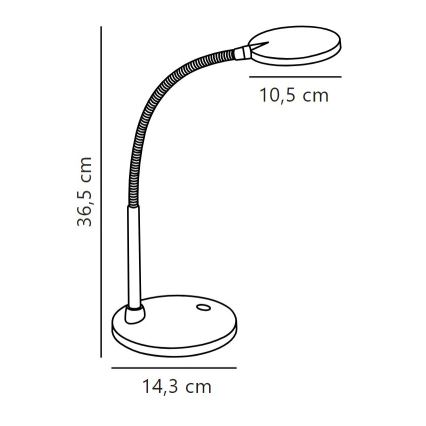 Nordlux - LED Asztali lámpa DOVE LED/4,5W/230V