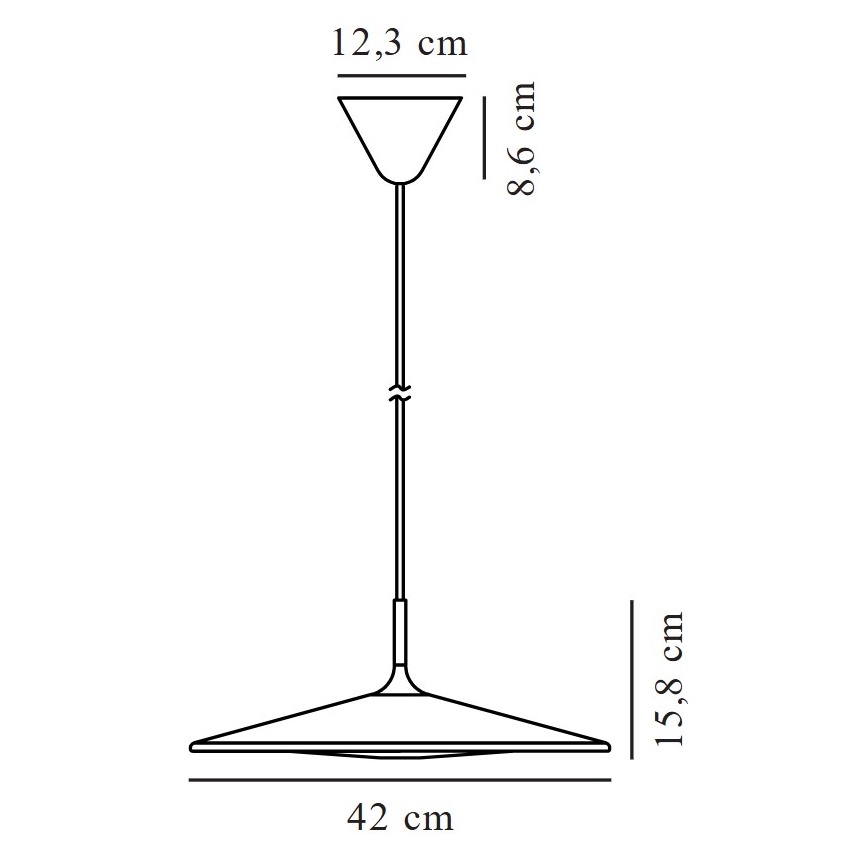 Nordlux - LED Dimmelhető csillár zsinóron BALANCE LED/13W/230V 2700K átm. 42 cm fekete