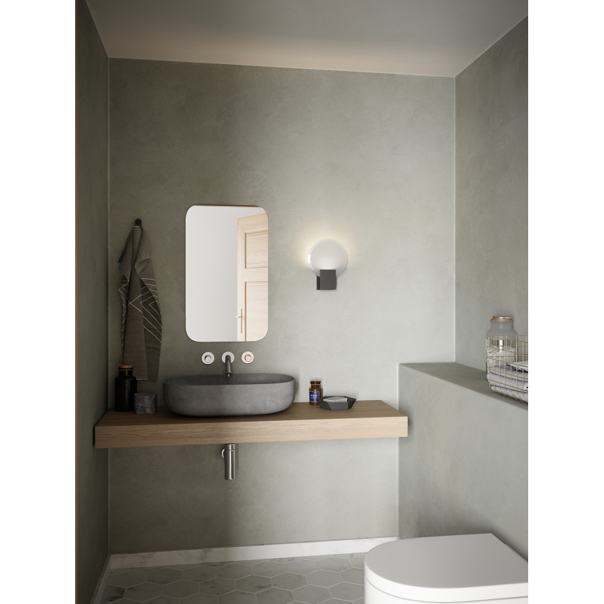 Nordlux - LED Dimmelhető fürdőszobai fali lámpa HESTER LED/9,5W/230V IP44 fekete