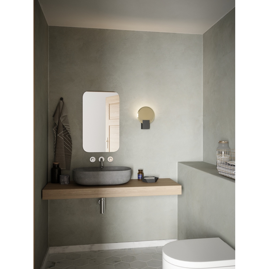 Nordlux - LED Dimmelhető fürdőszobai fali lámpa HESTER LED/9,5W/230V IP44 fekete