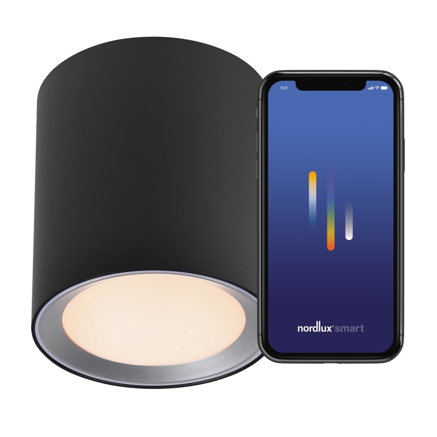Nordlux - LED Dimmelhető fürdőszoba spotlámpa LANDON SMART LED/8W/230V 2700-6500K IP44 fekete