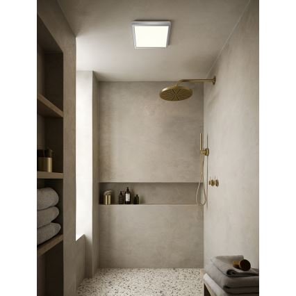 Nordlux - LED fényerőszabályozható fürdőszobai mennyezeti lámpatest OJA LED/14,5W/230V 3000/4000K IP54 30x30 cm