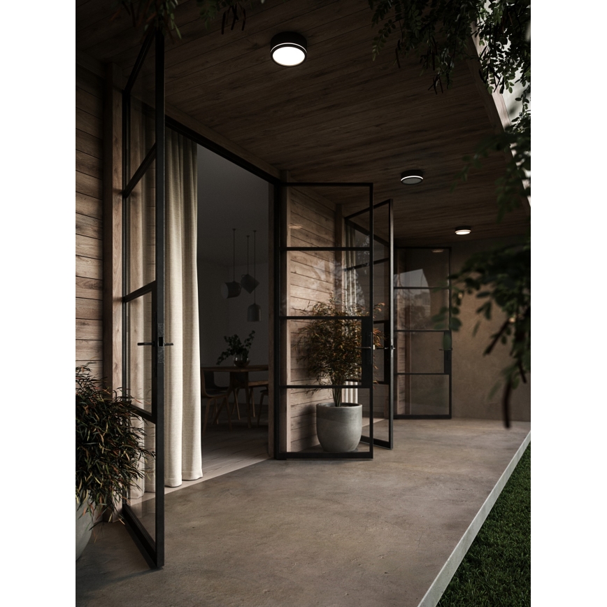 Nordlux - LED Dimmelhető kültéri fali lámpa AVA SMART LED/9,5W/230V 2700K IP54 fekete