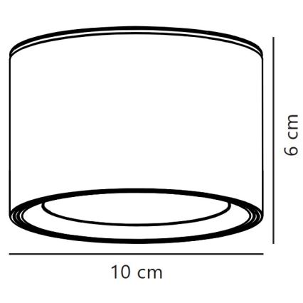 Nordlux - LED Dimmelhető mennyezeti lámpa FALLON LED/5,5W/230V 2700K átm. 10 cm fehér
