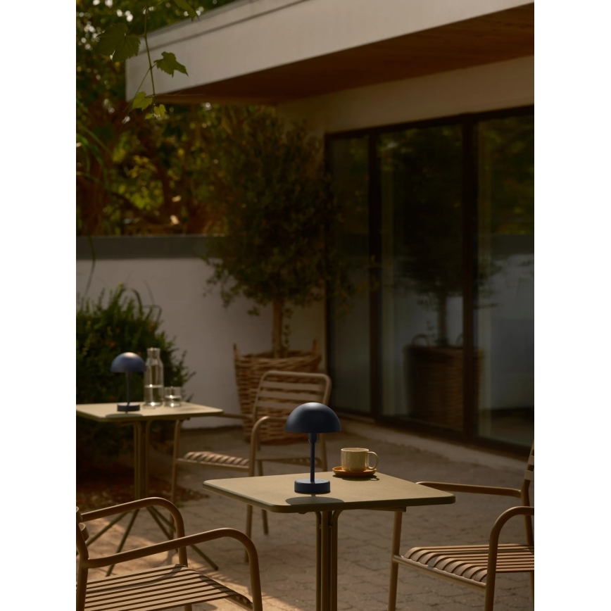 Nordlux - LED, fényerőszabályozható, újratölthető, érintésvezérlésű kültéri asztali lámpa ELLEN LED/2,8W/3,7V IP44 kék