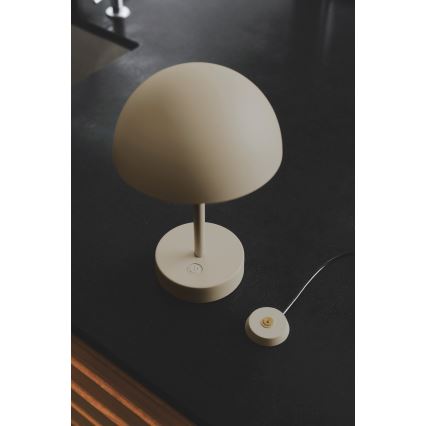 Nordlux - LED dimmelhető újratölthető kültéri asztali lámpa ELLEN LED/2,8W/3,7V 2200 mAh IP44 bézs