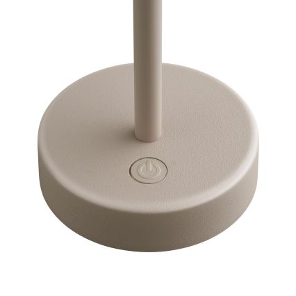 Nordlux - LED dimmelhető újratölthető kültéri asztali lámpa ELLEN LED/2,8W/3,7V 2200 mAh IP44 bézs