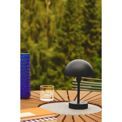Nordlux - LED dimmelhető, újratölthető kültéri asztali lámpa ELLEN LED/2,8W/3,7V 2200 mAh IP44 fekete