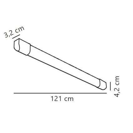 Nordlux - LED Fénycsöves lámpa ARLINGTON LED/18W/230V 121 cm