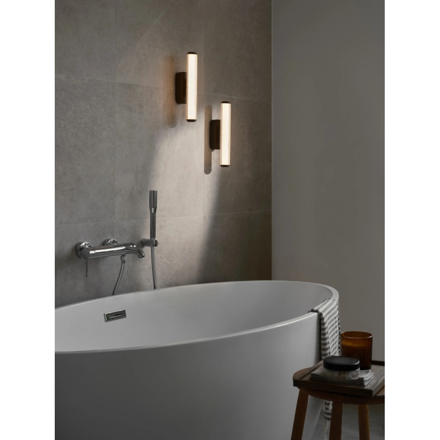 Nordlux - VIRELLE LED dimmelhető fürdőszobai fali lámpa LED/8W/230V 3000/4000K IP44 fekete