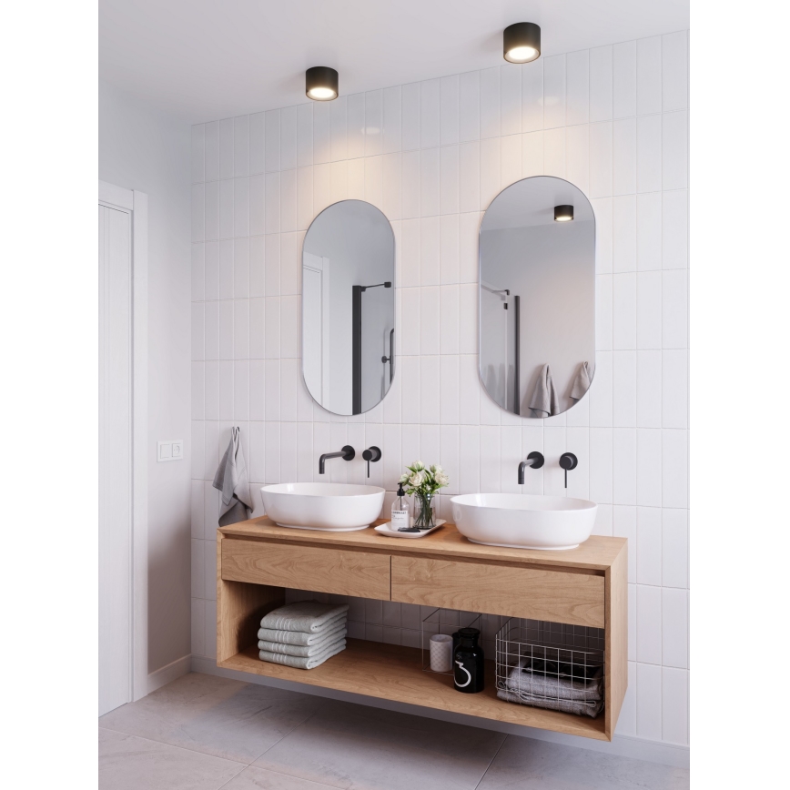 Nordlux - LED-fényerőszabályozható fürdőszobai spotlámpa LANDON LED/6,5W/230V IP44 fekete