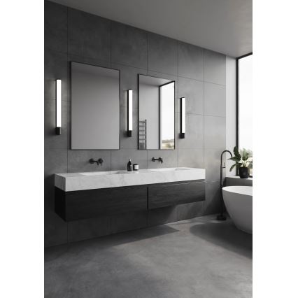 Nordlux - MALAIKA LED fürdőszobai tükörvilágítás aljzattal LED/15W/230V IP44 68,4cm fekete