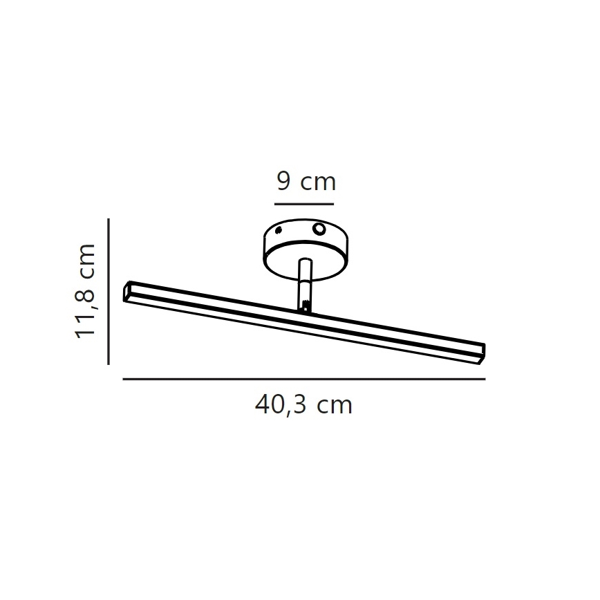 Nordlux - LED fürdőszobai tükörvilágítás IP LED/6,2W/230V IP44 40 cm matt króm