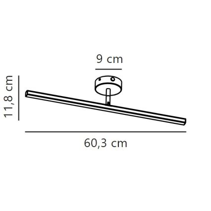 Nordlux - LED fürdőszobai tükörvilágítás IP LED/7,2W/230V IP44 60 cm matt króm