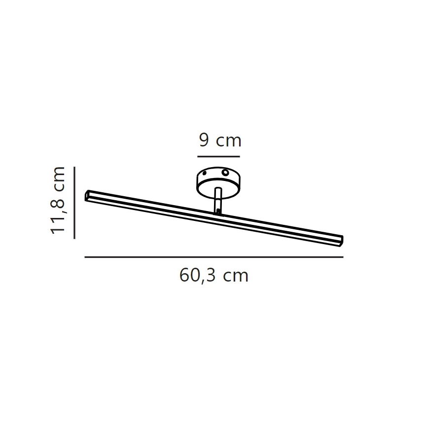 Nordlux - LED fürdőszobai tükörvilágítás IP LED/7,2W/230V IP44 60 cm matt króm
