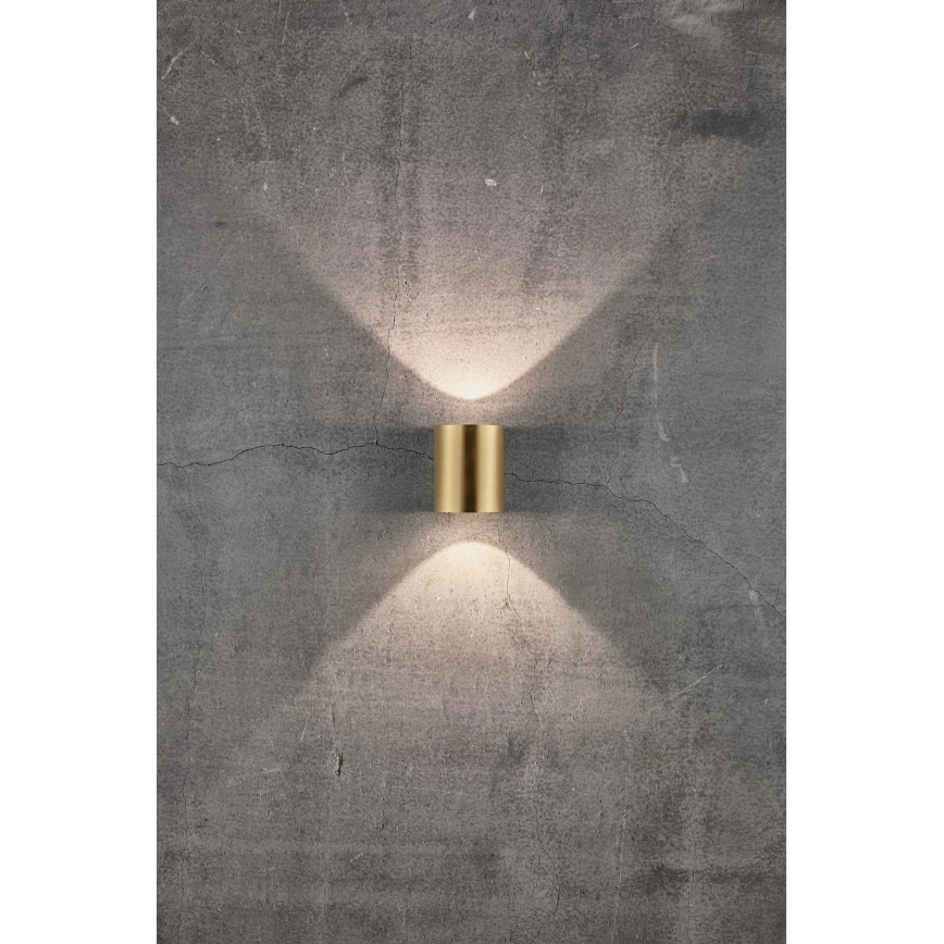 Nordlux - LED kültéri fali lámpa CANTO 2xLED/5,5W/230V IP44 arany