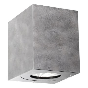 Nordlux - LED kültéri fali lámpa CANTO 2xLED/6W/230V IP44 ezüst