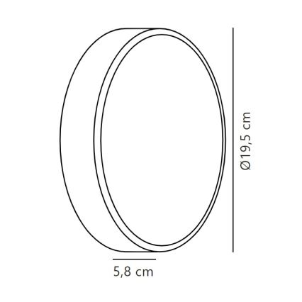 Nordlux - LED Kültéri fali lámpa OLIVER LED/9W/230V IP54 átm. 19,5 cm