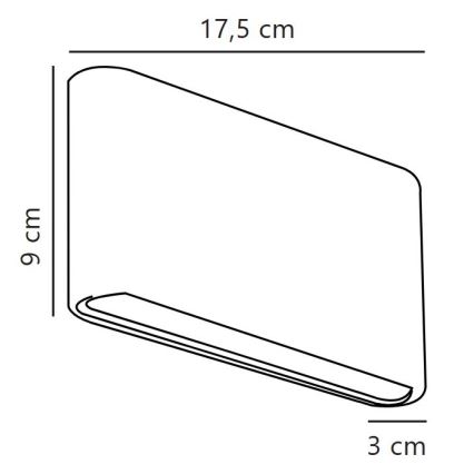 Nordlux - LED kültéri fali lámpatest KINVER LED/8,5W/230V IP54 fehér