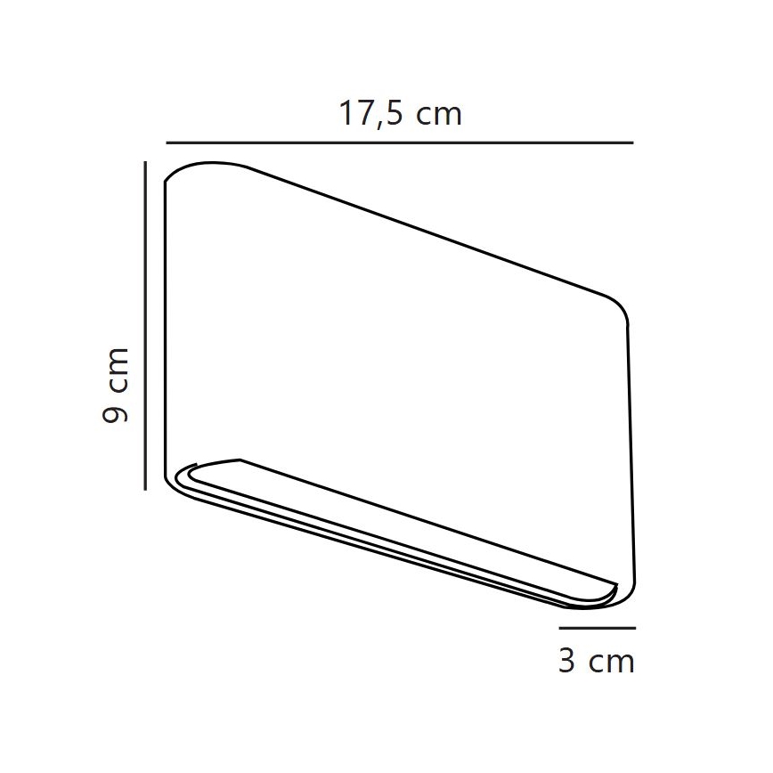 Nordlux - LED kültéri fali lámpatest KINVER LED/8,5W/230V IP54 fehér