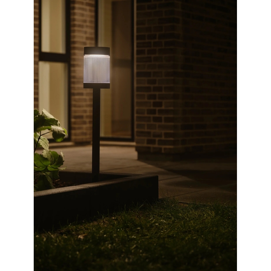 Nordlux - LED napelemes lámpa COUPAR LED/3,2W/5V 3000K IP44 fekete 1800 mAh