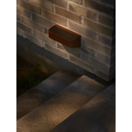 Nordlux - MARCELLIO napelemes LED lámpa érzékelővel, 5W/5V, IP54, 2200 mAh, barna
