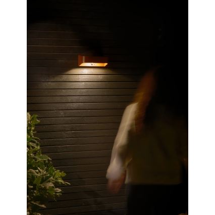 Nordlux - MARCELLIO napelemes LED lámpa érzékelővel, 5W/5V, IP54, 2200 mAh, barna