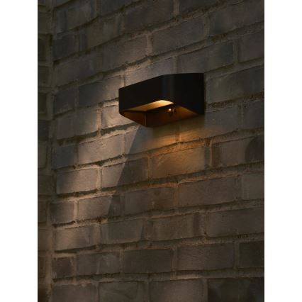 Nordlux - LED napelemes lámpa érzékelővel MARCELLIO LED/5W/5V IP54 2200 mAh fekete
