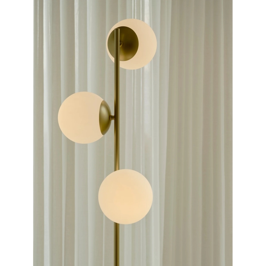 Nordlux - LILLY állólámpa 3xE14/10W/230V sárgaréz
