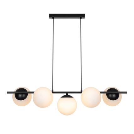 Nordlux - LILLY kábeles csillár 5xE14/10W/230V fekete