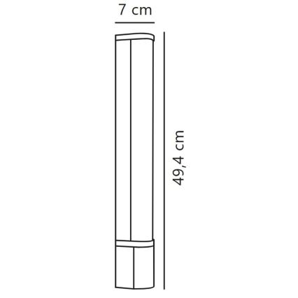 Nordlux - LED alá szerelhető lámpa aljzattal MALAIKA LED/6W/230V IP44 fekete