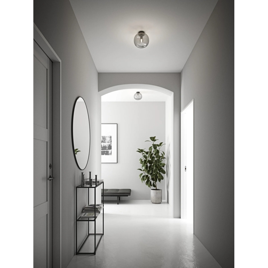 Nordlux - Mennyezeti lámpa ALTON 1xE27/25W/230V átm. 27,5 cm füstös