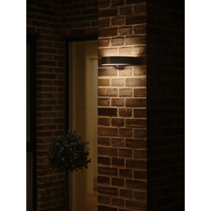 Nordlux - LED napelemes fali lámpa mozgásérzékelővel MONAY LED/5W/5V 3000K IP44 2000 mAh fekete