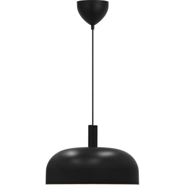 Nordlux - SANDRO függőlámpa zsinórral 1xE27/15W/230V Ø 40 cm fekete