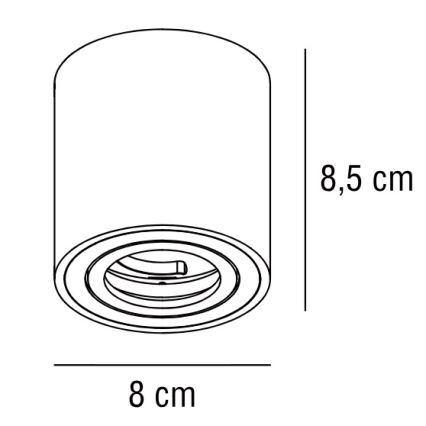 Nordlux - Spotlámpa SABONIS 1xGU10/40W/230V fehér