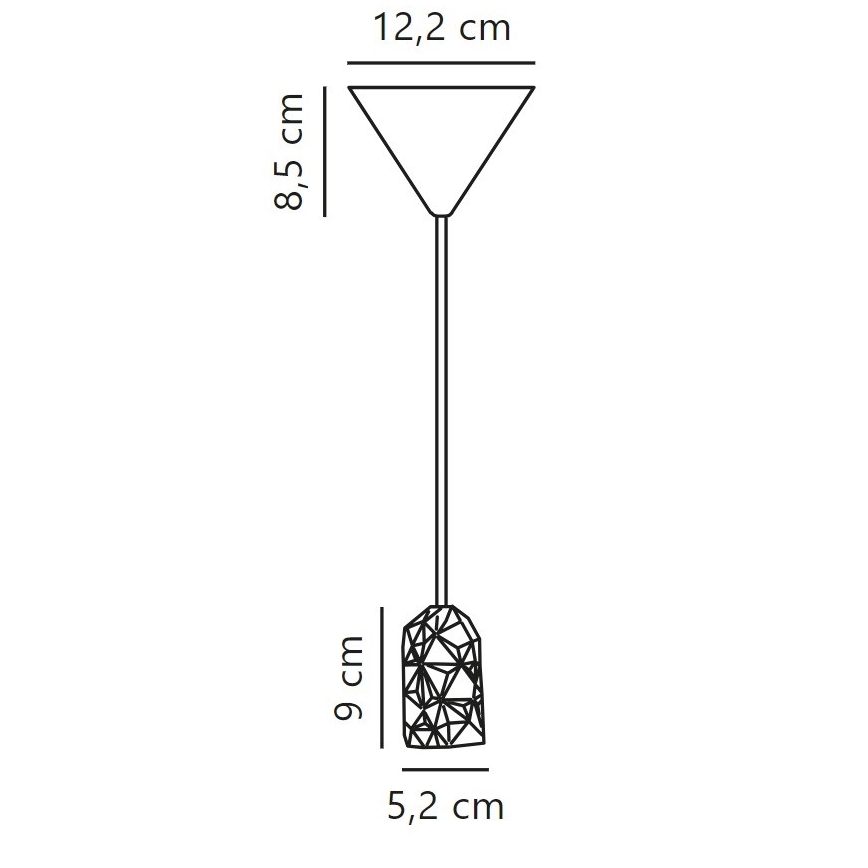 Nordlux - Tápkábel HANG 1xE27/40W/230V fehér